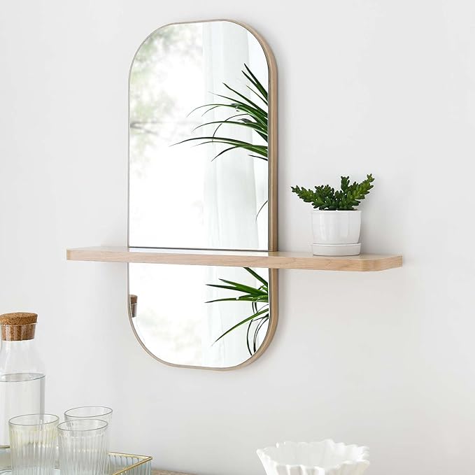 Modway EEI-6349-OAK Solstice Mirror, Oak