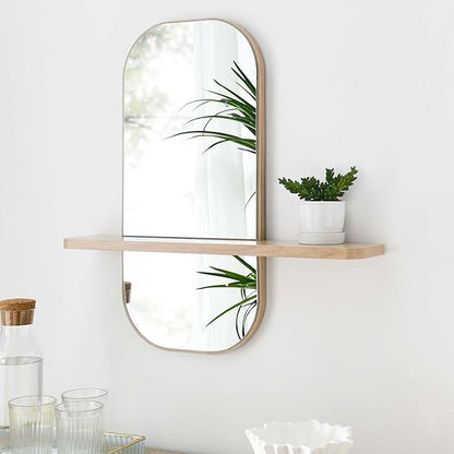 Modway EEI-6349-OAK Solstice Mirror, Oak