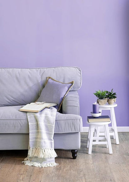 15.7"x118" Purple Wallpaper Peel and Stick Wallpaper for Bedroom Renter Friendly Wall Paper Purple Contact Paper for Cabinet Solid Color Self-Adhesive Removable Wallpaper Matte Vinyl Roll