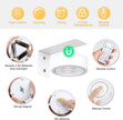 2-Pack Picture Light Battery Operated, LED Painting Lights with Remote, Dimmable and Timer Painting Light, Art Display Light for Picture Frame Artworking Portrait, Home Wall Decor wall lights, White