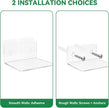 10 Pack 4 Inches Small Acrylic Wall Shelves,Clear Floating Shelves with Dual Installation (Adhesive & Screws), for Storing Surveillance Cameras, Speakers, Perfume Bottles, Plants