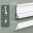 Peel and Stick Wall Molding Kit, Accent Wall Panels for Interior Wall Decor with Double-Sided Tape, 4 Set Pre-Cut PS Wainscoting Panels (16 * 24 in)