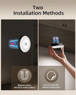 EZVALO Under Cabinet Lighting,1000mAh Rechargeable Puck Lights with Remote,3 Color Temps & 12 RGB Motion Sensor Closet Lights Indoor, Dimmable Under Counter Lights for Kitchen, Shelf Black (6 Packs)