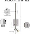 ZEROUNO Modern Plug in Wall Sconce Mounted Wall Reading Light, Corded Brushed Nickel Wall Sconce with On Off Switch, Art Deco Wall Mount Bedside Lamp for Bedroom Living Room Corner etc.