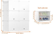 HOMIDEC Shoe Rack, 6 Tier Shoe Storage Cabinet 24 Pair Plastic Shoe Shelves Organizer for Closet Hallway Bedroom Entryway