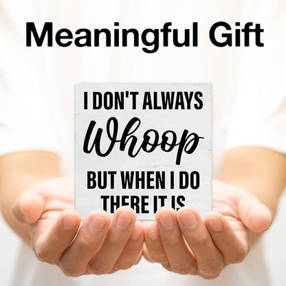 Funny Office Desk Decor Humor Office Quote Wooden Sign for Home Office Cubicle Desk Table Shelf Decor 5×5 Inches, Gifts for Boss Lady Social Worker Manager Coworker