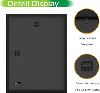 FrameWorks 2-Pack, 12x16 Matted to 8x12 Picture Frame, Black – Classic Wooden Photo Frame with Tempered Glass, Modern Matte Finish for Prints, Posters, Certificates & Wall Decor – Gallery-Ready