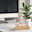 Difference maker Gifts Acrylic Sign with Wood Stand, Thank You Gifts for Women Boss Coworkers Bedroom Office Living Room Desk Cubicle Table Shelf Decor, Farewell Retirement Gift for Women Coworker