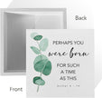 Bible Verse Rustic Office Desk Decor Inspirational Quotes Christian Wood Box Sign Positive Affirmations Scripture Farmhouse Decor Religious Wood Block Sign for Home Shelf Table Centerpiece Decoration