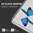 Brushed Nickel Bathroom Mirror 60x40 Inch, Brushed Silver Metal Frame Mirror Wall Mounted, Rounded Rectangle Bathroom Vanity Mirror, Tempered Glass, Anti-Rust, Horizontal/Vertical