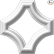 Ekena Millwork PNL08X08AS-02-CASE-4 Ashford Molded Scalloped Wainscot Wall Panel, 8