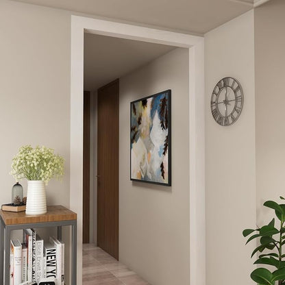 LACHEERY 50ft x 3in Silver White Wood Wallpaper Border Peel and Stick Wall Border Textured Wood Grain Mirror Borders Peel and Stick Borders Trim for Walls Bathroom Bedroom Living Room Decor Removable