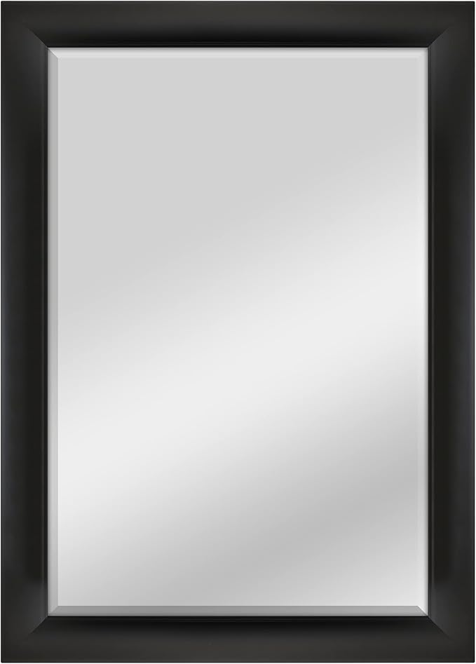 MCS 29.5x41.5 Large Wall Mirror, Classic Black Mirror, Vertical & Horizontal Wall Hanging Mirror for Bathroom, Bedroom & Livingroom