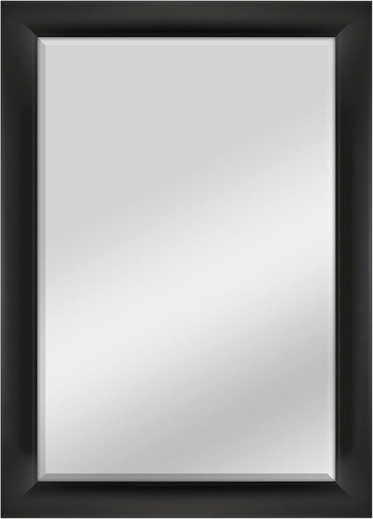 MCS 29.5x41.5 Large Wall Mirror, Classic Black Mirror, Vertical & Horizontal Wall Hanging Mirror for Bathroom, Bedroom & Livingroom