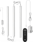 Remote Control Under Cabinet Led Light Plug in, Dimmable Daylight White 4500K, 3 Pack 12 inch Linkable Under Counter Lights for Kitchen Upgrade ETL Listed Plug 24V, UNO-LK 4500K