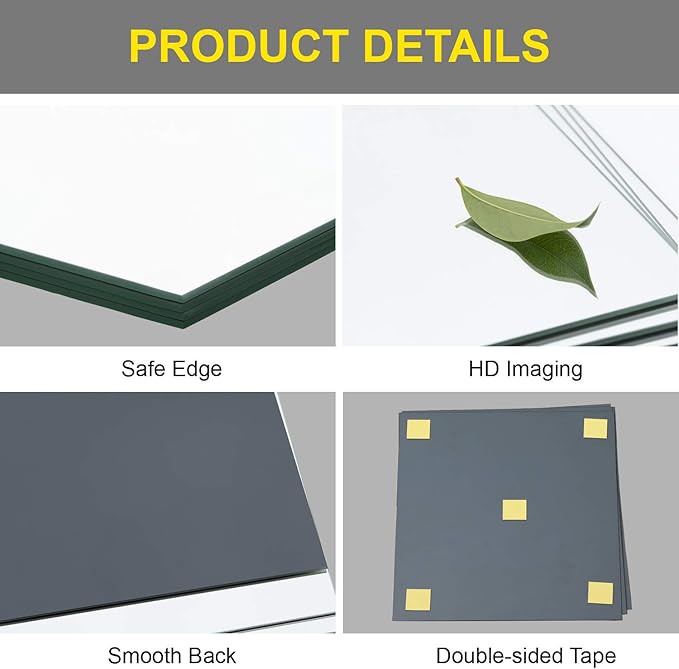 Ruomeng Full Length Wall Mirror Tiles - 12