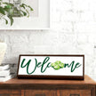Welcome Sign for Front Door, Decorative Wooden Box Signs, Table Shelf Decoration, St. Patrick's Day Wooden Wall Art, Irish Home Decor, Housewarming Gift, 9.5x3.1x1 inches