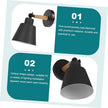 TEHAUX Nordic Modern Wall Light Black Wood Hanging Lamp Simple Chic Bedroom Wall Light for Corridor Durable Indoor Fixture with Contemporary Design