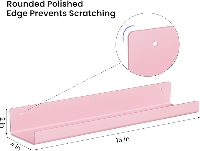 upsimples Acrylic Shelves for Wall Decor, 15