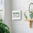 St Patricks Day Decor Funny Bathroom Shamrock Decor Green Would Poop Here Again Wood Sign Funny Home Tabletop Shelf Desk Decor 5 X 5 Inches