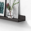 Forbena Black Picture Ledge Shelf 4-Pack, 36 Inch Floating Shelves for Wall with Lip Edge, Extra Long Wood Hanging Wall Shelf for Living Room Bedroom Office Classroom Library Books Photo Frames Decor