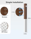 iThird Battery-Operated Wall Sconce Wall Lights: 2200mAh Rechargeable Motion Sensor Magnetic Wireless Stairway Lights Portable Hallway Light Wooden Wall Lighting for Bedroom Stair(White Light)