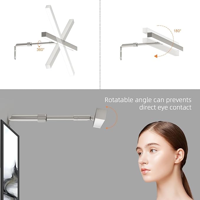 Plug in Picture Lights for Wall, 16 inch Dimmable LED Art Light with Remote, 3 Colour Temperature Gallery Painting Wall Light for Picture Display Dartboard Art Work (Nickel)