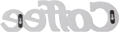 Rustic Distressed White Coffee Sign for Tabletop for 14