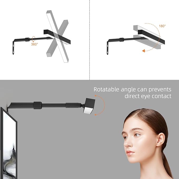 4W Plug in Picture Light for Paintings with Remote Control, 12" LED Art Display Lighting for Gallery, Dartboard, Artwork, Black Wall Mounted Picture Frame Light