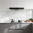 practicalWs Marble Wallpaper Granite White and Gray Wall Paper Roll 47.2