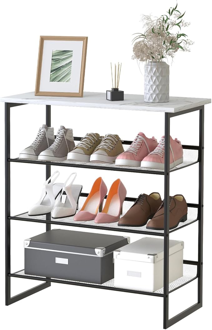 Garden 4 you Shoe Rack for Entryway 4 Tiers 11.8