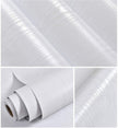 Abyssaly White Wood Paper Decorative Self-Adhesive Film for Furniture Real Wood Tactile Easy to Clean Perfectly Covers The Surface Without Passing Through The Primary Colors 11.8