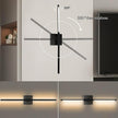 28 Inch Wall Sconces Set of 2 Battery Operated,10000mAh Black LED Wireless USB Rechargeable Wall Lights with Remote Control,360° Rotation LED Dimmable Picture Lamp for Living Room,Bedroom.