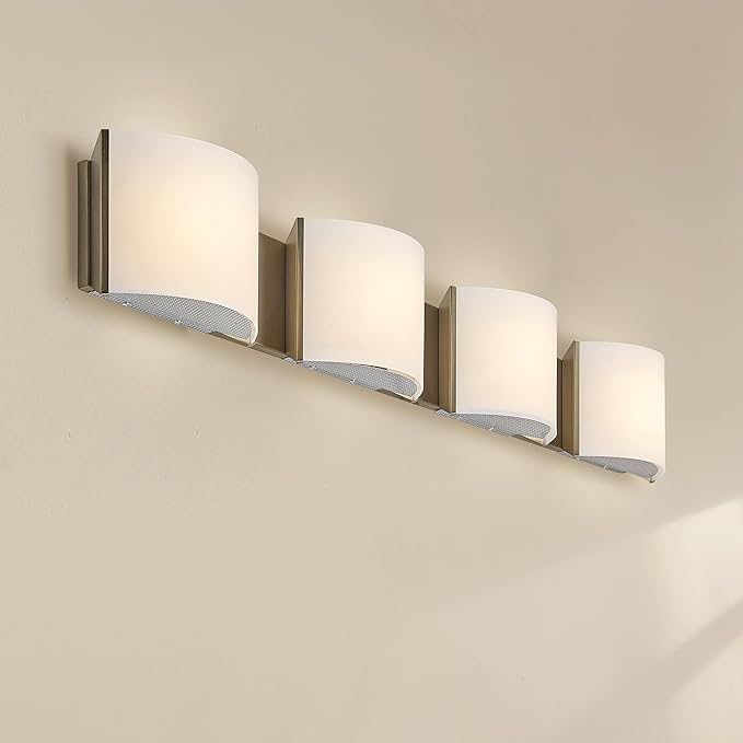 40in LED Wall Sconce Lights, Distinctive Vanity Lights, 4-Light Modern Indoor Lamp Fixtures for Bathroom Bedroom Living Room Hallway Wall Decro Lighting
