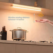 MYPLUS 16 Inch Under Cabinet Lights with Hand Wave, Under Counter Lighting 3000K Warm White,Dimmable,Plug and Play,LED Lights for Kitchen Cabinet, Cupboard, Closet, Desk