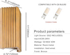 ZEROUNO Modern LED Wall Sconce Indoor Wall Lights, Bronze Hardwired Up and Down Wall Mount Light for Living Room Bedroom Hallway Corridor Stairs Warm White 3000K (with Replacement G9 Bulbs)