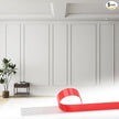 5 Set Accent Wall Molding Kit Premade Wainscoting Panels Wall Molding Peel and Stick Panel White Pre Cut Trim for Walls Picture Frame Molding for Home Decoration(31 x 78 Inch)