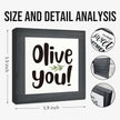 Olive You Signs, Home Kitchen Decor, Box Sign Wood Desk Sign Decors, Cute Kitchen Decor for Shelf, Olive Branch Sign, Farmhouse Decors, Home Bar Decor B