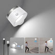 Moobibear Motion Sensor Wall Light Indoor, 3500mAh Rechargeable Battery Operated LED Wall Light, Wall Lamp Wireless with 360 ° Rotation, 3 Color Temperatures for Bedroom, Study, Corridor, Picture