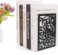 Tree Design Modern Bookends for Shelves, Metal Bookend Decorative Bookends Tree Bookends Supports, Unique Black Book Stoppers Black Non-Skid Book Stopper for Home Office School