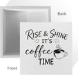 Farmhouse Coffee Bar Sign 5x5 Inch - 