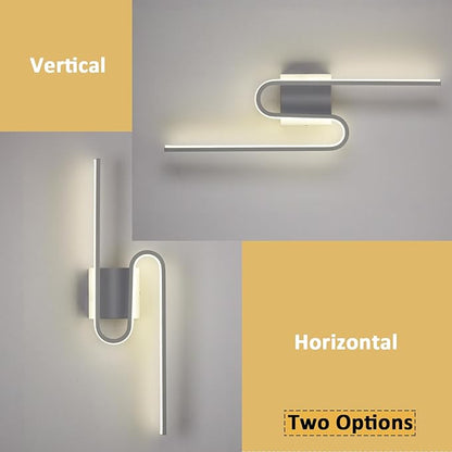 White Modern Wall Sconce Light Led Sconces Wall Lighting Indoor Wall Light Sconces Hardwired Bathroom Bedroom Wall Lights