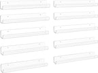 upsimples 10 Pack Clear Acrylic Shelves, 1.7