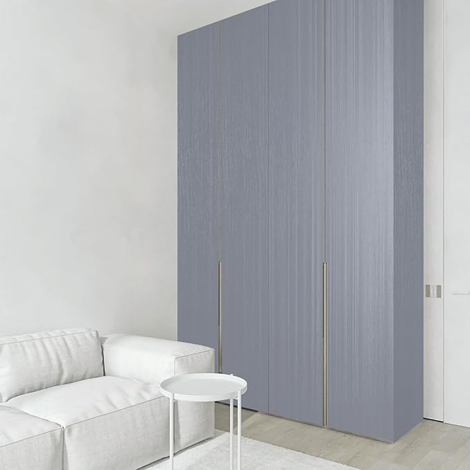 wishFIRE Grey Blue Textured Peel and Stick Wallpaper 15.7