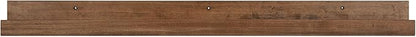 Kate and Laurel Levie Modern Floating Wall Shelf Picture Frame Holder Ledge, Rustic Natural Wood