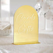 Set of 2 Gold Acrylic Wedding Signs, 5