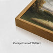 OIQArtOIQ Vintage Landscape Canvas Wall Art Framed Natural Scenery Painting Artwork Prints France Country Wilderness Farmhouse Decor Pictures Kitchen Bedroom Living Room Bathroom