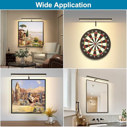 Plug in LED Picture Lights for Paintings, 16inch 3000K Adjustable Art Light Gallery LED Wall Light Wall Sconces for Display Art Work, Oil Rubbed Bronze Finish, 6W CRI90+, ETL