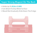 Magnetic Spice Rack for Refrigerator, Metal Spice Rack Organizer, Magnetic Shelf for Fridge 4Pack Pink