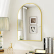 24x36 inch Arch Wall Mirror, Gold Arched Bathroom Vanity Mirrors for Over Sink, Metal Frame Room Wall Decor Haning or Leaning for Entryway, Bedroom, Living Room